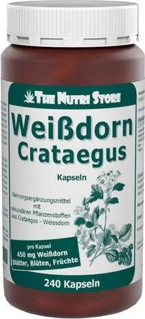The Nutri Store Weißdorn Kapseln, 240 Stück