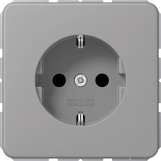 Jung Serie CD SCHUKO Steckdose Thermoplast 16A 250V, grau