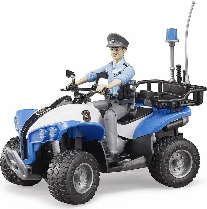 Bruder bworld - Polizei Quad mit Polizistin und Ausstattung