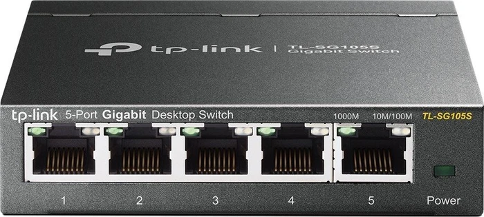 TP-Link TL-SG105S Desktop Gigabit Switch, 5x RJ-45