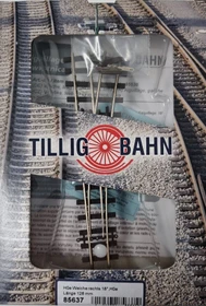 Tillig Bahn - Spur H0 Gleis - Bausatz Weiche rechts 18°, Abzweig 18°, Radius 409, Länge 128mm