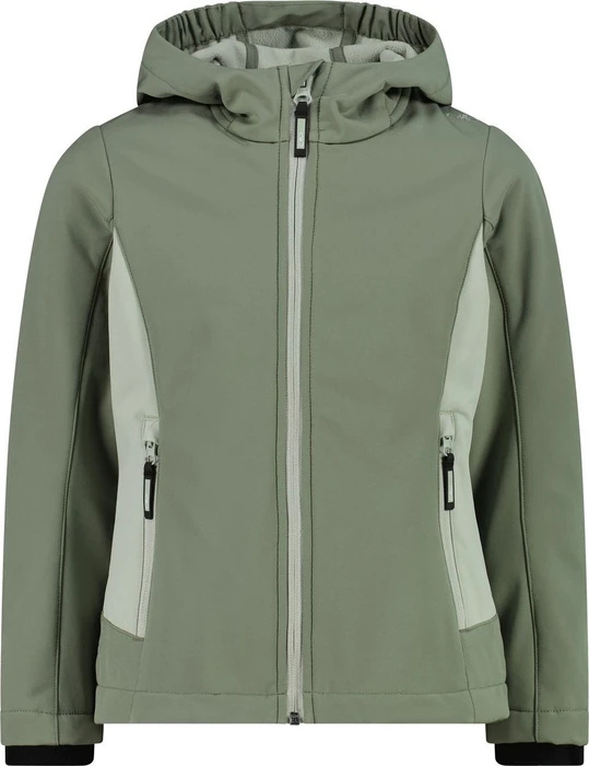 CMP Softshell Melange Fix Hood Funktionsjacke avocado (Junior)