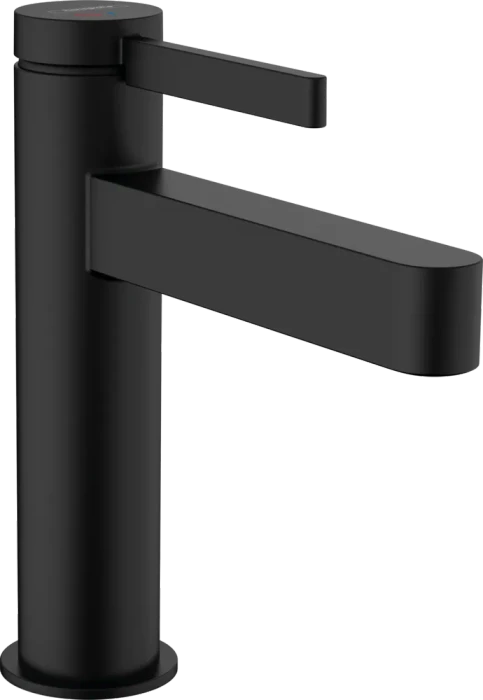 Hansgrohe Finoris Einhebel-Waschtischarmatur 110 CoolStart mit Push-Open Ablaufgarnitur mattschwarz