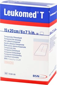 BSN medical Leukomed T Pflaster transparent steril, 15 x 20cm, 50 Stück
