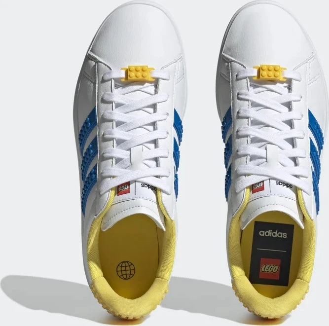 adidas Grand Court X Lego 2.0 cloud white/shock blue/yellow