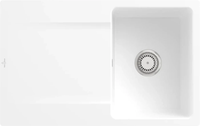 Villeroy & Boch Siluet Flat 780x490mm Einbau Becken reversibel stone white