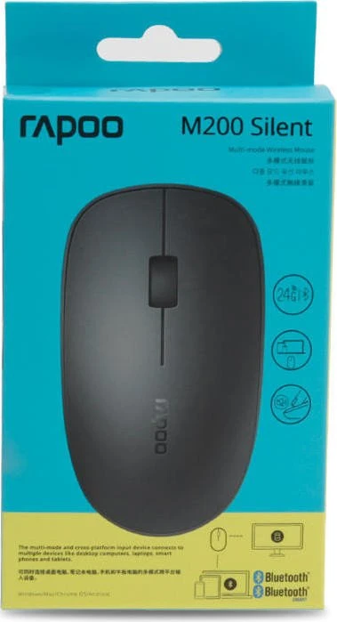 Rapoo M200 Silent Multi-mode Wireless schwarz, USB/Bluetooth