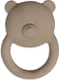 Jollein Beißring aus Naturkautschuk Teddybear biscuit