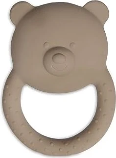 Jollein Beißring aus Naturkautschuk Teddybear biscuit