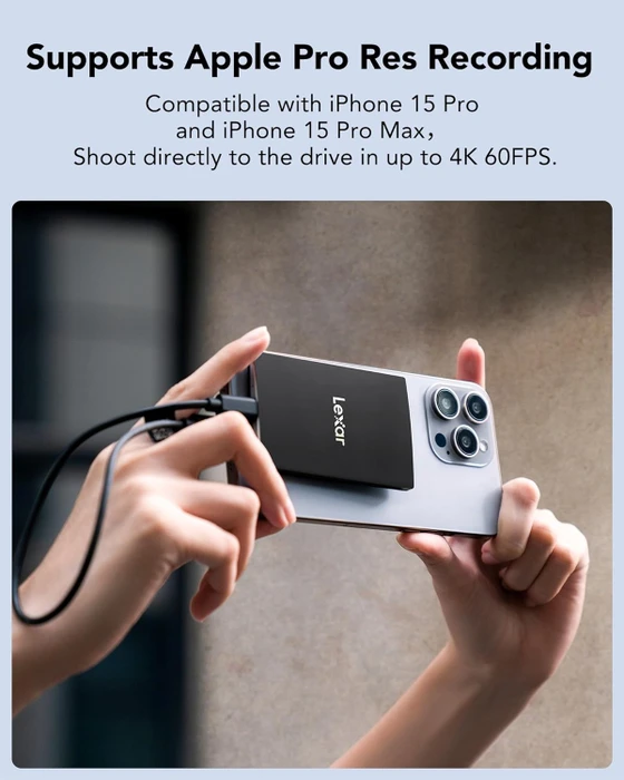 Lexar SL500 Portable SSD, 4TB, USB-C 3.2