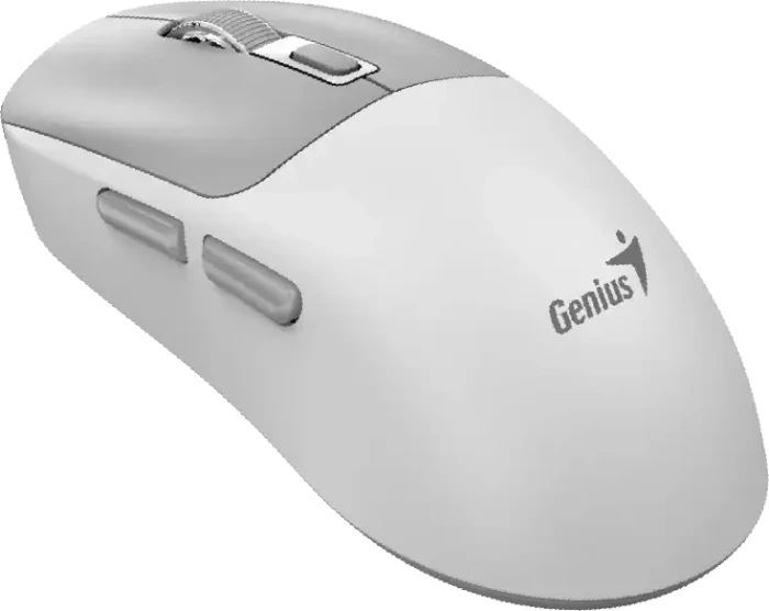 Genius NX-8260S BT Wireless Fast-Charging Rechargeable Silent Mouse, weiß, USB/Bluetooth