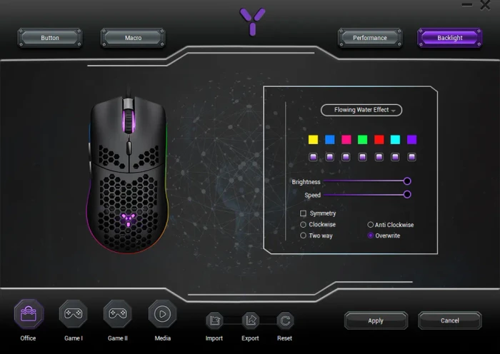 ISY IGM-4000-BK Ultralight RGB Gaming Maus schwarz, USB