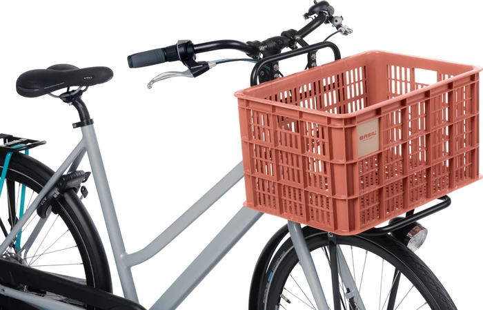 Basil Crate L Fahrradkorb terra red