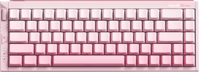 Mchose Ace 68 Turbo HE Gaming Keyboard, Peachy Pink, LEDs RGB, Mount Tai Magnetic Switch GT, USB, US