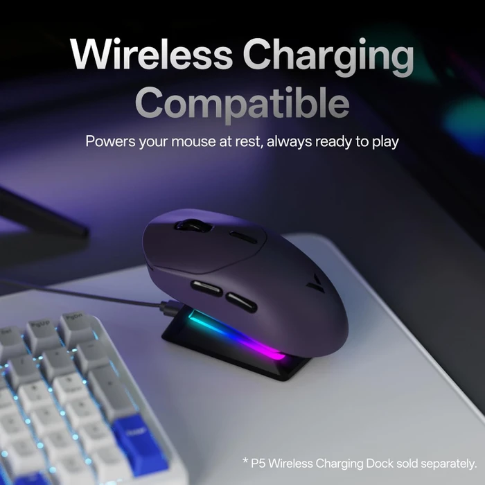 Rapoo VT2 Gen-2 8K Wireless Gaming Mouse violett, USB