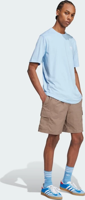 adidas Trefoil Essentials T-Shirt kurzarm clear sky (Herren)