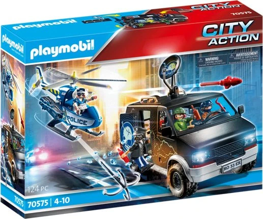 playmobil City Action Polizei-Helikopter Verfolgung des Fluchtfahrzeugs