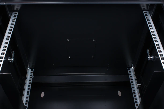 Rockstable 19" Wandschrank 9HE, Sicherheitsglastür, IP2X, schwarz, 600mm tief
