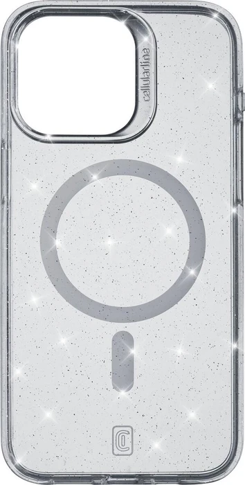 Cellularline Sparkle Mag für Apple iPhone 15 Pro Max transparent
