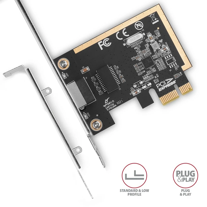 Axagon Gigabit LAN-Adapter, RJ-45, PCIe 1.1 x1