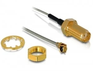 DeLOCK HF SMA, I-PEX auf SMA Adapter Kabel 0.35m