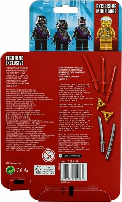 LEGO Minifigures - Goldener Zane-Minifiguren-Zubehörset