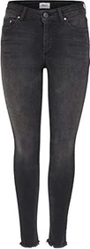 ONLY Skinny Mid Blush Jeans black denim (Damen)