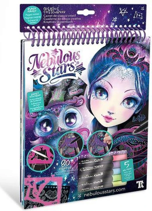 Nebulous Stars Kreatives Skizzenbuch - Schwarze Seiten