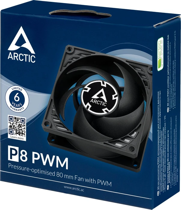 ARCTIC P8 PWM schwarz, 80mm