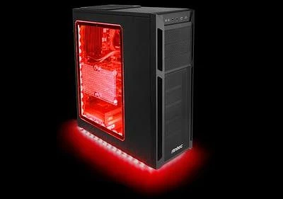 Antec Accent Lighting, rot beleuchtet, LED-Streifen, schwarz