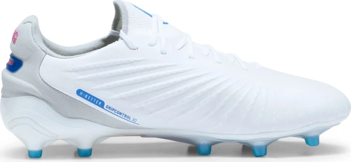 Puma King Ultimate FG/AG puma white/bluemazing/flat light gray/sunset glow (Damen)