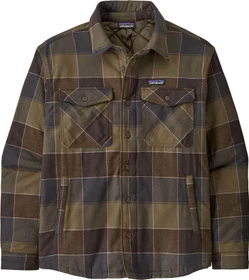 Patagonia Lightweight Insulated Fjord Flannel Hemd langarm snow owl: basin green (Herren)