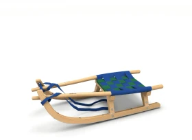 Kathrein Jugend Touren Schlitten blau/dunkelgrün (Junior)