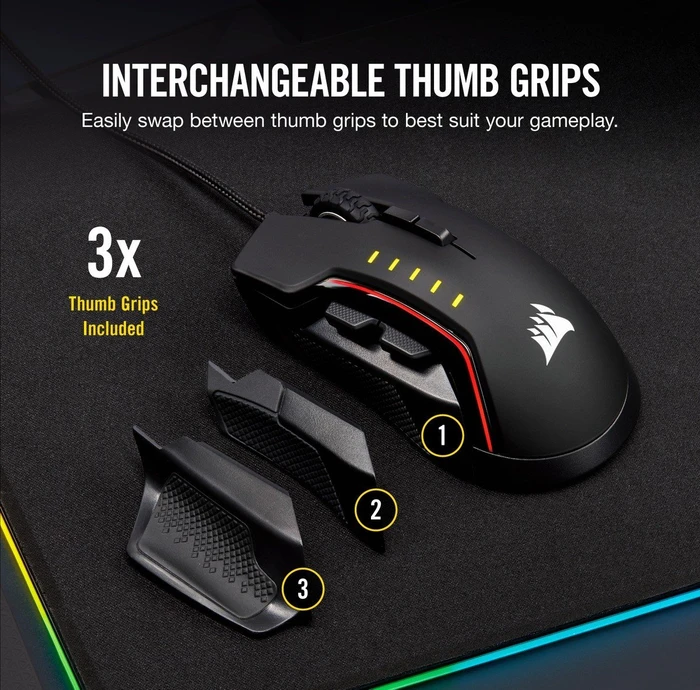 Corsair Glaive RGB Pro schwarz, USB