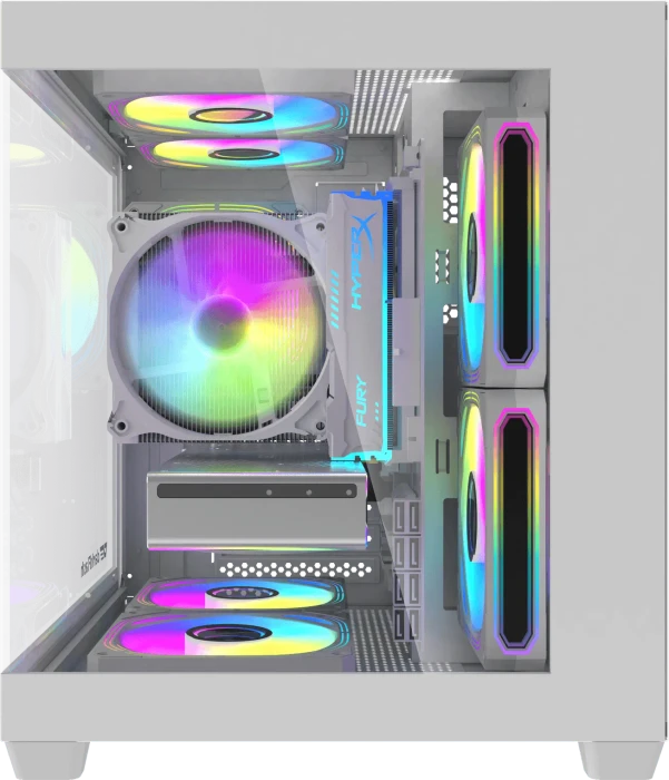 DarkFlash C275P White, Glasfenster