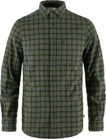 Fjällräven Övik Flannel Hemd langarm laurel green/indigo blue (Herren)