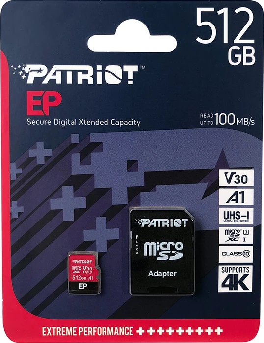 Patriot EP R90 512GB Kit, UHS-I U3, A1, Class 10