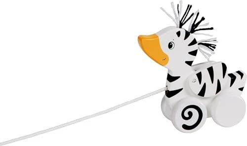 Goki Ziehtier Zebra-Ente