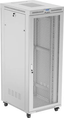 Lanberg 19" Rackschrank 42HE, LCD, freistehend, Flat Pack, Gitternetztür, IP20, RAL 7035, 1000mm tief