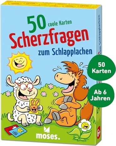 50 coole Karten - Scherzfragen zum Schlapplachen