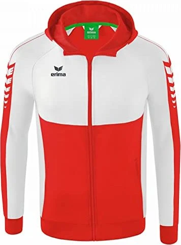 Erima Six Wings mit Kapuze Trainingsjacke rot/weiß (Herren)