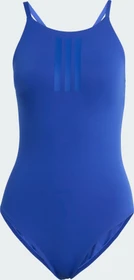 adidas 3-Streifen High Neck 2-Way Straps Peachsoft Badeanzug semi lucid blue (Damen)