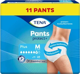Tena Pants protect+ Plus Schutzhose Größe M, 44 Stück (4x 11 Stück)