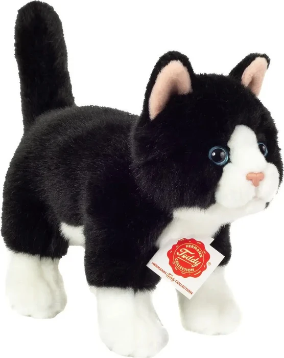 Teddy Hermann Katze stehend 20cm