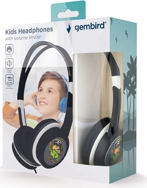 Gembird Kinder mit Lautstärkebegrenzer schwarz