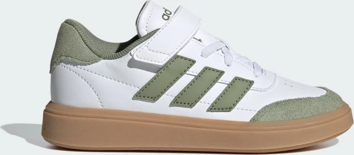 adidas Courtblock cloud white/tent green/gum (Junior)