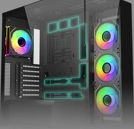 FSP M540 Black, Glasfenster