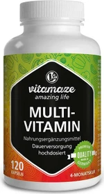 Vitamaze Multivitamin hochdosiert vegetarische Kapseln, 120 Stück