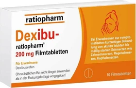 Dexibu-ratiopharm 200mg Filmtabletten, 10 Stück
