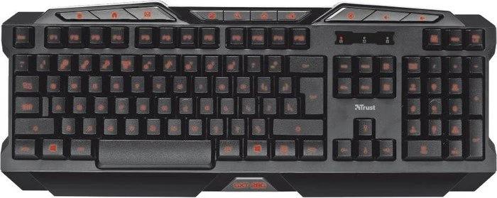 Trust Gaming GXT 280 LED Illuminated Gaming Keyboard, USB, DE
